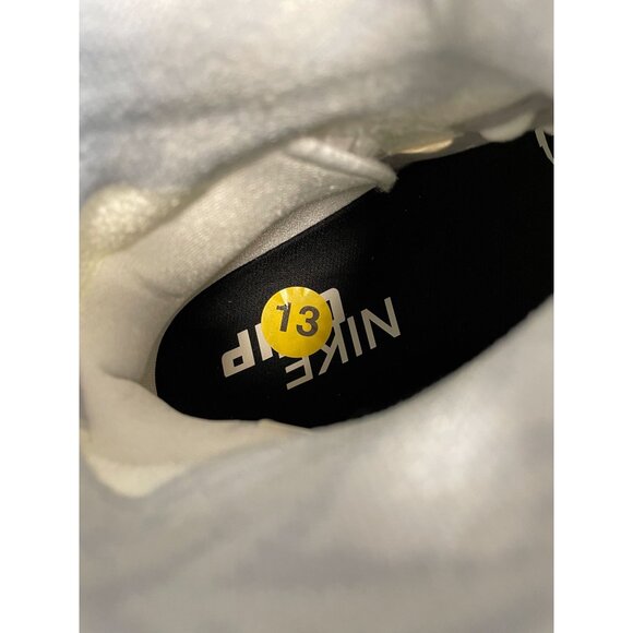 NIKE ALPHA MENACE ELITE 2 FOOTBALL CLEATS MENS SIZE 13 CI1530-100 WHITE BLACK - Picture 6 of 8